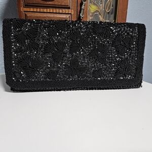 Vintage Beaded Sequin Clutch‎ Handmade In Hong Kong
